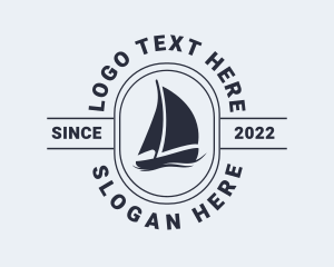 Sailing - Ocean Sailing Boat logo design