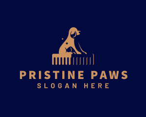 Dog Grooming Veterinarian Clinic logo design
