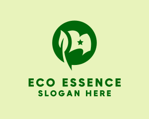 Eco Friendly Flag logo design