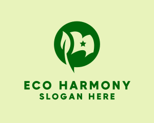 Eco Friendly Flag logo design