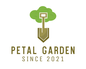 Tree Planting Shovel  logo design