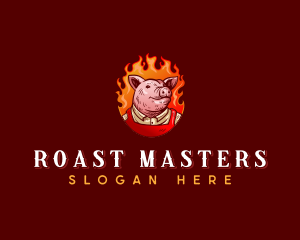 Fire Pig Pork Barbecue logo design