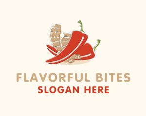 Ginger Chili Pepper logo design