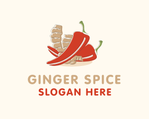 Ginger Chili Pepper logo design