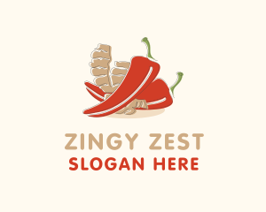 Ginger Chili Pepper logo design