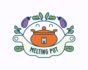 Restaurant Cooking Pot logo design