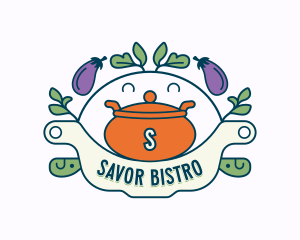 Restaurant Cooking Pot logo design