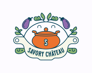 Restaurant Cooking Pot logo design