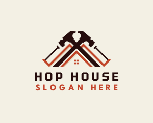 Hammer House Construction logo design