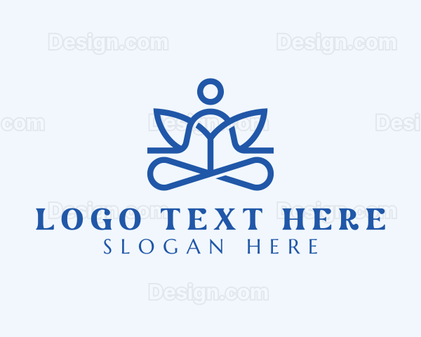 Wellness Yoga Meditation Logo