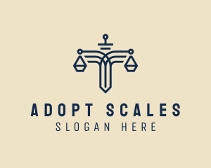 Sword Scales Legal logo design