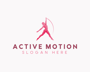 Woman Fitness Dance logo design