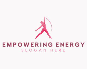 Woman Fitness Dance logo design