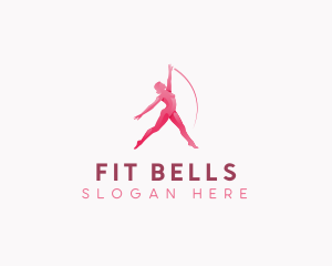 Woman Fitness Dance logo design