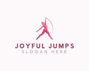 Woman Fitness Dance logo design