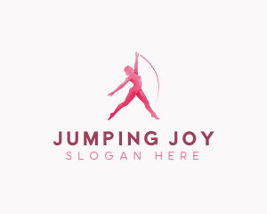 Woman Fitness Dance logo design