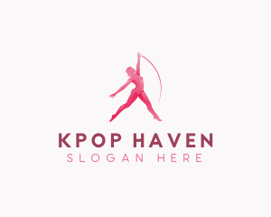 Woman Fitness Dance logo design