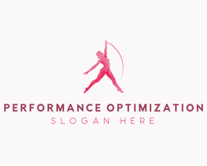 Woman Fitness Dance logo design