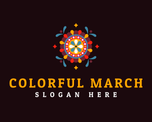 Coloful Holi Festival logo