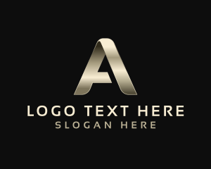 Metallic Luxury Event Letter A Logo