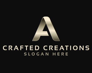 Metal Luxury Event Letter A logo design