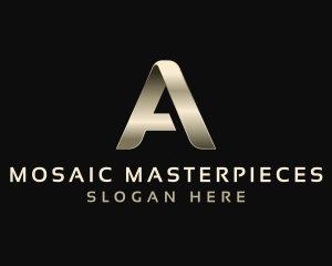 Metal Luxury Event Letter A logo design