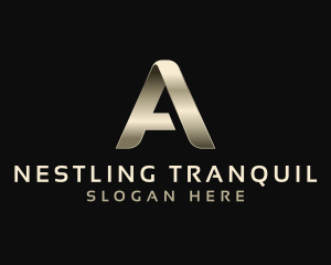 Metal Luxury Event Letter A logo design