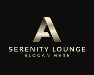 Metallic Luxury Event Letter A logo design