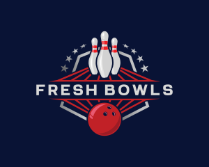 Bowling Sport Game logo design