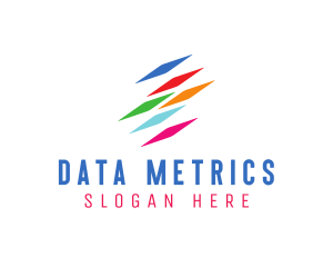 Colorful Tech Data logo design