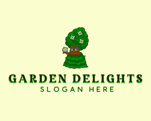 Nature Garden Tree logo design