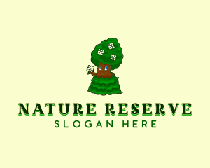 Nature Garden Tree logo design