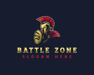 Spartan Warrior Helmet logo design