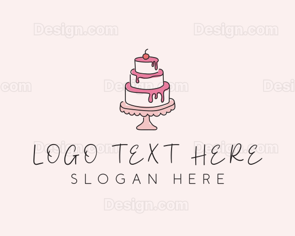 Sweet Tiered Cake Bakery Logo