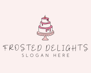 Sweet Tiered Cake Bakery logo design