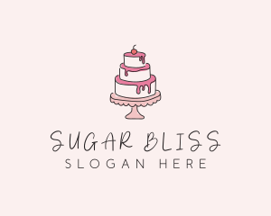 Sweet Tiered Cake Bakery logo design