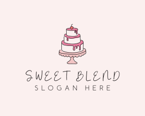 Sweet Tiered Cake Bakery logo design