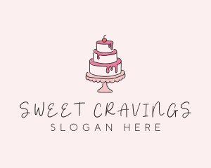 Sweet Tiered Cake Bakery logo design