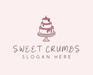 Sweet Tiered Cake Bakery logo design