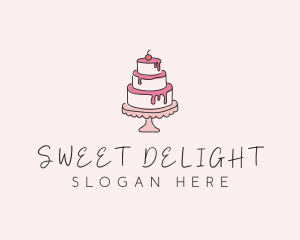 Sweet Tiered Cake Bakery logo design