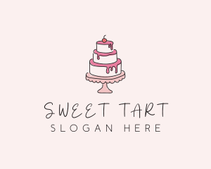 Sweet Tiered Cake Bakery logo design