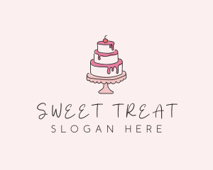 Sweet Tiered Cake Bakery logo design