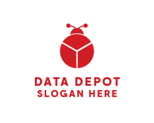 Data Chart Bug logo design