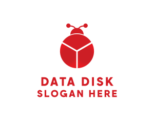 Data Chart Bug logo design