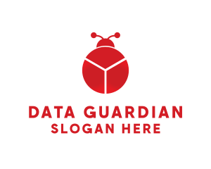 Data Chart Bug logo design