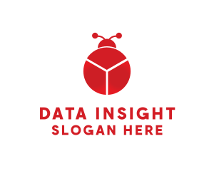 Data Chart Bug logo design