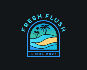 Beach Vacation Resort Logo