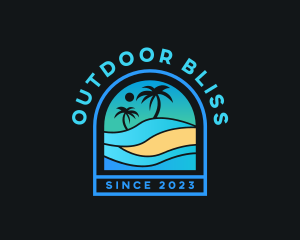 Beach Vacation Resort logo design