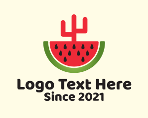 Sliced Watermelon Cactus  logo