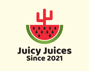 Sliced Watermelon Cactus  logo